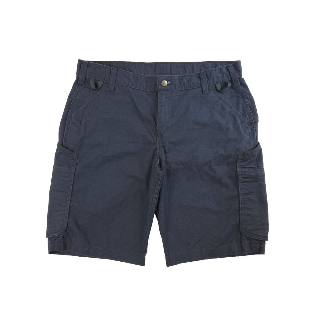 Carhartt Force Broxton Cargo Short 12 NAvy Blue Ripstop Utility Gorpcore Granola